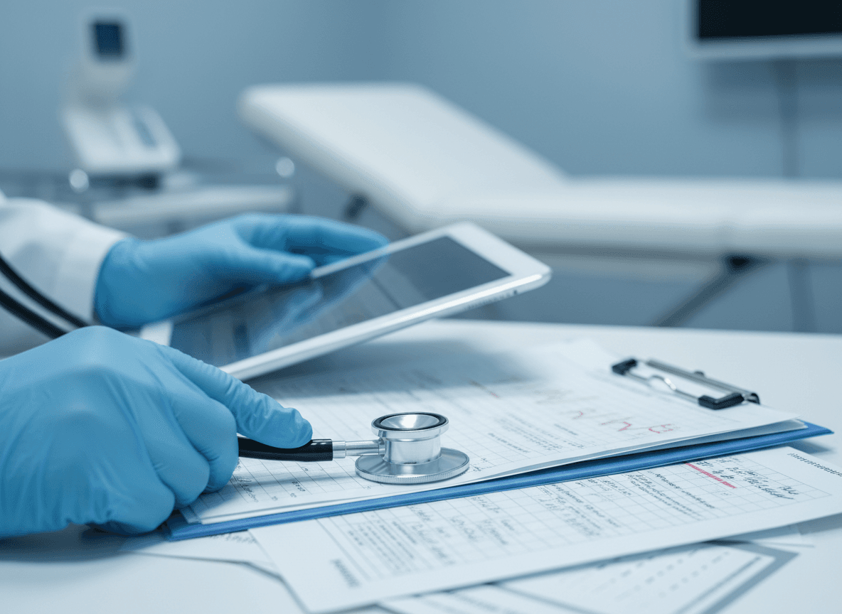 Recepción de un centro médico